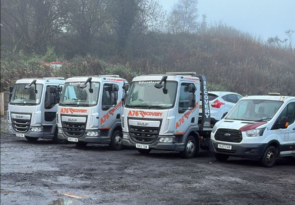 A76 Recovery fleet of professional tow trucks in Ayrshire